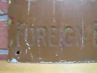 Load image into Gallery viewer, J F HUTSON FOREIGN EXPORT SALES AGENT Old Brass Ad Sign Gas Oil Petroleum Auto

