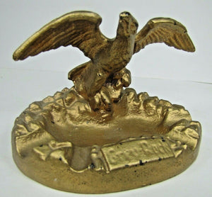 GREY-ROCK BRAKES Old Auto Shop Parts Advertising Eagle Sign Tray Cigar Ashtray