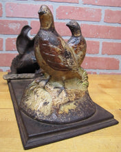 Load image into Gallery viewer, QUAILS BB BUTT BALTO MD Anique Cast Iron BOOT SCRAPER Decorative Art Statue
