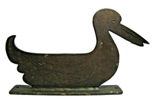 Load image into Gallery viewer, DUCK Antique Folk Art Iron Boot Scraper Figural Bird Statue Old Paint Ornate
