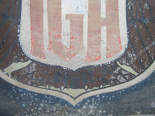 Load image into Gallery viewer, 1920s IGA INDEPENDENT GROCERS ALLIANCE SMALTZ Sign Sand Paint Grocery Store Ad
