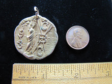 Load image into Gallery viewer, 1913 CANOE RACE Gold Filled CBC Award Medallion Wm HAWKINS Chestnut St PHILA PA
