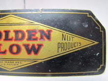 Load image into Gallery viewer, GOLDEN GLOW SALTED NUTS NUT PRODUCTS Old Tin Advertising Sign Peanuts
