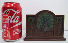 Load image into Gallery viewer, PEACOCK TREE OF LIFE JUDD Mfg Co Antique Decorative Arts Letter Holder Rack
