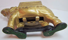 Load image into Gallery viewer, ELEPHANT CIGARETTE DISPENSER 'PAT PEND' Old Cast Iron Figural Tail Roller
