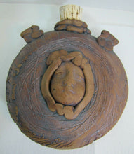 Load image into Gallery viewer, Folk Art Face Jug Canteen Decorative Arts Pottery Unusual Artwork

