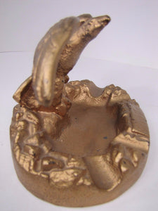 GREY-ROCK BRAKES Old Auto Shop Parts Advertising Eagle Sign Tray Cigar Ashtray