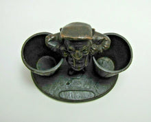 Load image into Gallery viewer, Man with Baskets Old Figural Match Holders Double Matchstick Striker Art
