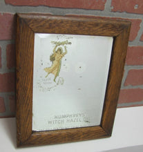 Load image into Gallery viewer, HUMPHREYS WITCH HAZEL OIL Antique Advertising Bevel Edge Mirror Sign
