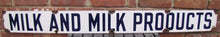 Load image into Gallery viewer, MILK AND MILK PRODUCTS Original Old Porcelain Sign PRESTON SUPPLY Dairy Farm Ad
