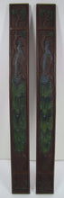 Load image into Gallery viewer, PEACOCK TREE OF LIFE JUDD Mfg Co Antique Decorative Arts Desk Blotter Ends
