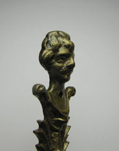 Load image into Gallery viewer, Moustache Gentlemen Antique Brass Pair Figural Decorative Arts Hardware Elements
