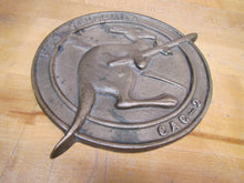 Load image into Gallery viewer, USS CANBERRA CAG-2 Old Brass Naval Plaque US NAVY Guided Missile Cruiser
