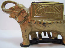 Load image into Gallery viewer, ELEPHANT CIGARETTE DISPENSER 'PAT PEND' Old Cast Iron Figural Tail Roller

