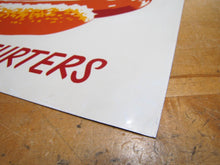Load image into Gallery viewer, ROESSLER&#39;S YELLOW TAG FRANKFURTERS Old Hot Dog Advertising Sign Connecticut Restaurant Fast Food Co
