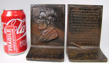 Load image into Gallery viewer, c1915 ABRAHAM LINCOLN GRIFFOUL NEWARK NJ LCT Antique Bronze Bookends
