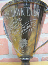 Load image into Gallery viewer, MAPLE SHADE LAWN CLUB TENNIS CHAMPIONSHIP Old Award Trophy MENS DOUBLE
