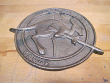Load image into Gallery viewer, USS CANBERRA CAG-2 Old Brass Naval Plaque US NAVY Guided Missile Cruiser
