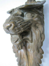 Load image into Gallery viewer, Beast Lion Monster Growling Teeth Antique Bronze Brass Architectural Element
