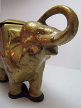 Load image into Gallery viewer, ELEPHANT CIGARETTE DISPENSER 'PAT PEND' Old Cast Iron Figural Tail Roller
