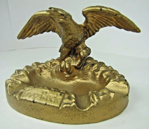 GREY-ROCK BRAKES Old Auto Shop Parts Advertising Eagle Sign Tray Cigar Ashtray
