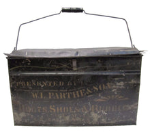 Load image into Gallery viewer, PARTHE &amp; SONS BOOTS SHOES RUBBERS Antique Shoemakers Sign Box ALLIANCE OHIO
