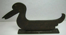 Load image into Gallery viewer, DUCK Antique Folk Art Iron Boot Scraper Figural Bird Statue Old Paint Ornate
