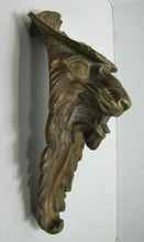 Load image into Gallery viewer, Beast Lion Monster Growling Teeth Antique Bronze Brass Architectural Element
