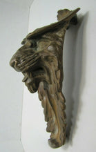 Load image into Gallery viewer, Beast Lion Monster Growling Teeth Antique Bronze Brass Architectural Element
