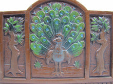 Load image into Gallery viewer, PEACOCK TREE OF LIFE JUDD Mfg Co Antique Decorative Arts Letter Holder Rack
