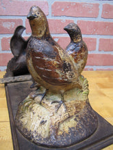 Load image into Gallery viewer, QUAILS BB BUTT BALTO MD Anique Cast Iron BOOT SCRAPER Decorative Art Statue
