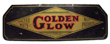 Load image into Gallery viewer, GOLDEN GLOW SALTED NUTS NUT PRODUCTS Old Tin Advertising Sign Peanuts
