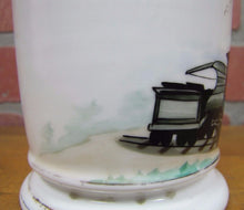Load image into Gallery viewer, 19c TRAIN CONDUCTOR RR SMITH BARBER SUPPLIES PHILA Occupational Shaving Mug
