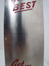 Load image into Gallery viewer, SEALTEST ICE CREAM Old Doorpush Ad Sign GET THE BEST Orig Metal Door Push Dairy
