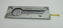 Load image into Gallery viewer, BUCKLEY PLUMBING &amp; HEATING PINE CITY MINN Old Ad Thermometer Mirrored Space Age
