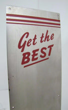 Load image into Gallery viewer, SEALTEST ICE CREAM Old Doorpush Ad Sign GET THE BEST Orig Metal Door Push Dairy
