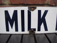 Load image into Gallery viewer, MILK AND MILK PRODUCTS Original Old Porcelain Sign PRESTON SUPPLY Dairy Farm Ad
