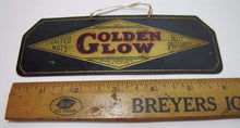 Load image into Gallery viewer, GOLDEN GLOW SALTED NUTS NUT PRODUCTS Old Tin Advertising Sign Peanuts
