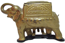 Load image into Gallery viewer, ELEPHANT CIGARETTE DISPENSER 'PAT PEND' Old Cast Iron Figural Tail Roller
