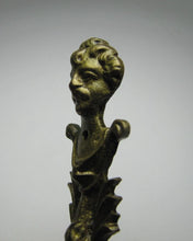Load image into Gallery viewer, Moustache Gentlemen Antique Brass Pair Figural Decorative Arts Hardware Elements
