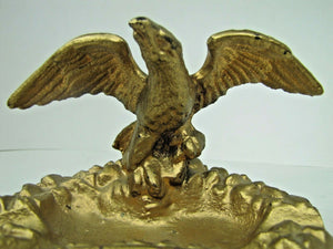 GREY-ROCK BRAKES Old Auto Shop Parts Advertising Eagle Sign Tray Cigar Ashtray