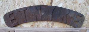 ETNYRE Antique Automobile Equipment Machinery Embossed Cast Iron Sign Plaque Advertising