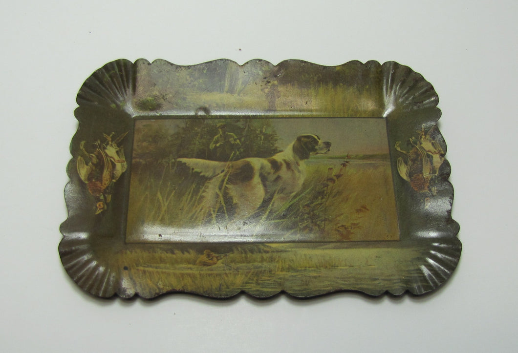 HENRY JONES Dealer FEED HAY STRAW 40 E CHELTEN AVE Old Advertising Tray DEAD GAME Hunters
