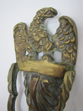 Load image into Gallery viewer, SPREAD WINGED EAGLE Antique Door Knocker Brass Bronze Decorative Hardware Element
