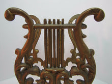 Load image into Gallery viewer, Vintage Cast Metal Harp Lyre Music Newspaper Magazine Rack Holder
