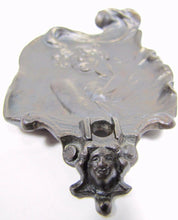 Load image into Gallery viewer, Art Nouveau Beautiful Maiden Cast Iron Card Tip Trinket Pin Decorative Arts Tray
