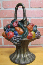 Load image into Gallery viewer, FRUIT BASKET ALBANY FOUNDRY Antique Cast Iron Doorstop Decorative Art Statue
