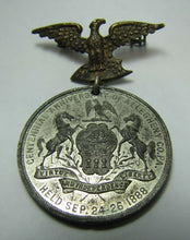 Load image into Gallery viewer, 1888 ALLEGHENY Co Pa PENNSYLVANIA Centennial Anniversary Medallion Pinback
