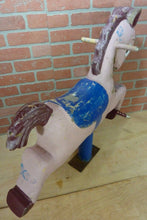 Load image into Gallery viewer, Old PONY CARNIVAL AMUSEMENT PARK RIDE Childs Fixed Roundabout Ride-On Numbered
