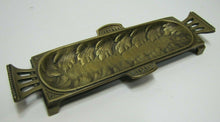 Load image into Gallery viewer, Antique Decorative Arts Brass Tray Leaves Ornate Card Tip Trinket Pen Rest
